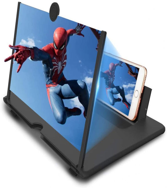 12” HD 3D Mobile Screen Magnifier – Turn Your Phone into a Mini Cinema Anywhere! 🎬